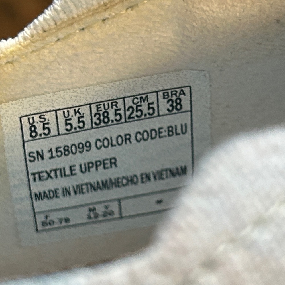 Skechers Knit Scalloped Slip-On Shoes Reggae Fest Umpire Blue‎ Size 8.5 Cloud - Picture 7 of 8